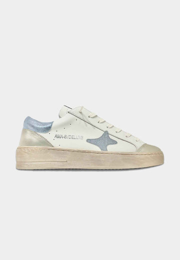 AMA BRAND SNEAKERS DONNA BIANCA CON PUNTA ORO